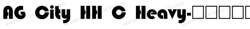 AG City HH C Heavy字体转换